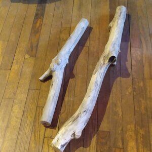 Wood Logs Tree Limbs 36" and 26.5" Taxidermy Rustic Accent Garden Reptile Nature